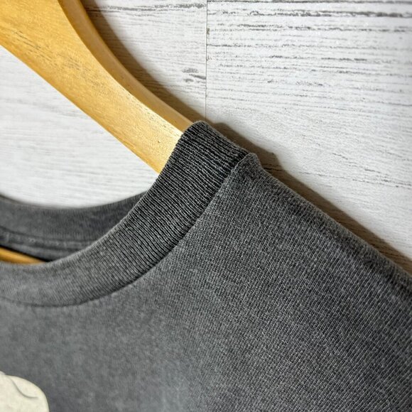 Full Tilt T Shirt Womens SZ Medium Dark Gray Nashville Tennessee Guitar Cropped - Picture 6 of 11